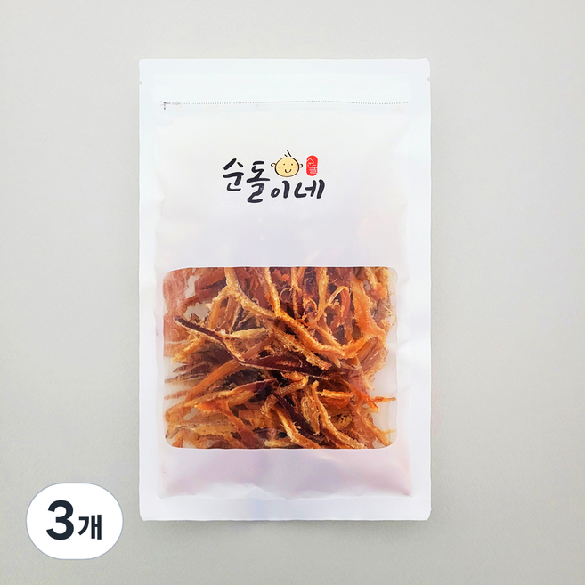 순돌이네 버터구이 맥반석 오징어, 3개, 300g