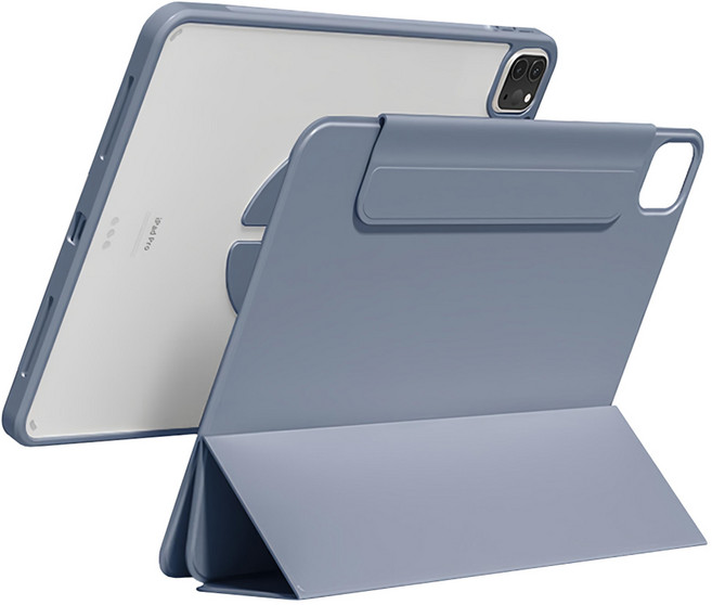 TABLESE 磁吸分離式雙面保護套 ID-90, 1個, 靛藍色