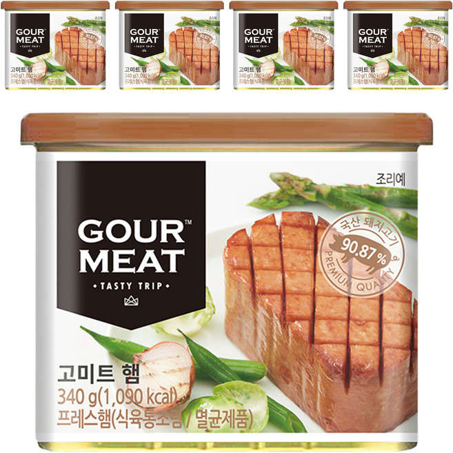 GOUR MEAT 火腿, 340g, 5個
