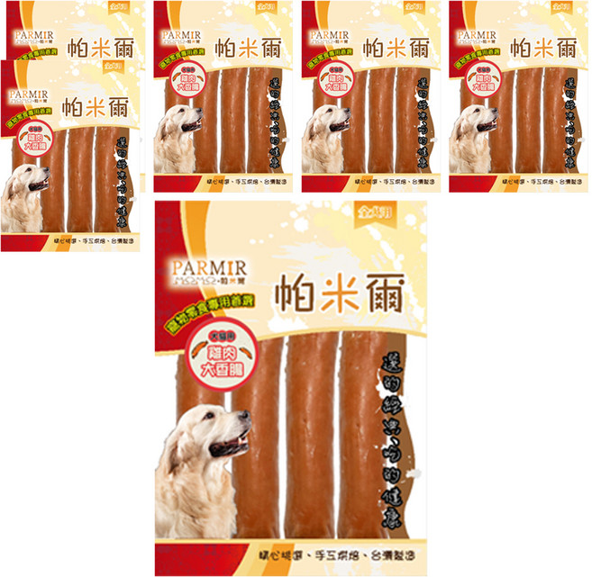 PARMIR 帕米爾 雞肉大香腸 寵物零食專用 犬貓用, 雞肉, 6袋, 50g
