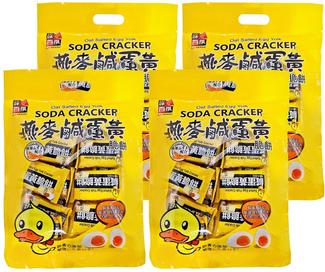 AJI OKASHI 味覺百撰 鹹蛋黃脆餅, 312g, 4袋