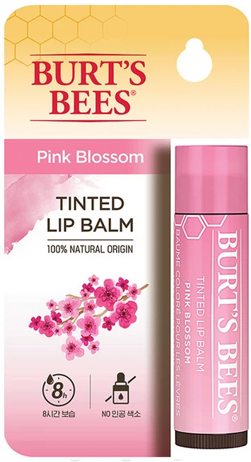 버츠비 틴티드 립밤, 핑크 블라썸, 4.25g, 1개 - 쿠팡