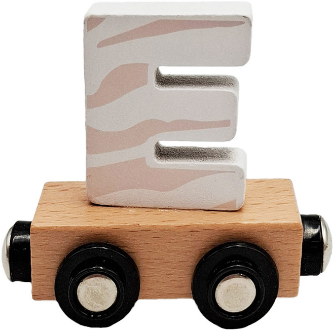 TRYCO 木製字母火車_E, 木製 多色, 1入