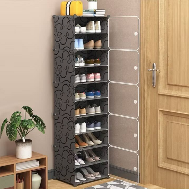 德利生活 側開二層組合鞋櫃 1列, 10層