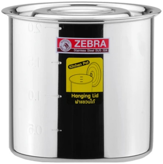 ZEBRA THAILAND 斑馬牌 304不銹鋼 佐料罐 14cm, 2L, 1個