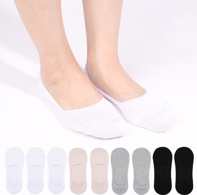 두발로 여성용 앞꿈치 보강 더블밴드 페이크삭스 10켤레 색상혼합