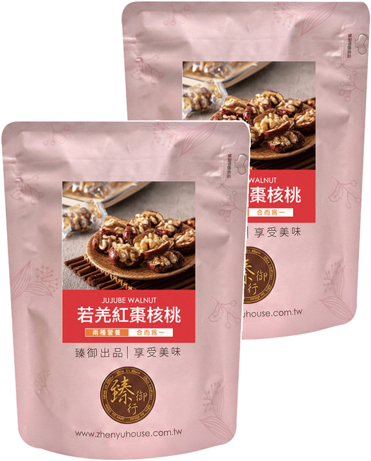 臻御行 若羌紅棗核桃, 2個, 150g