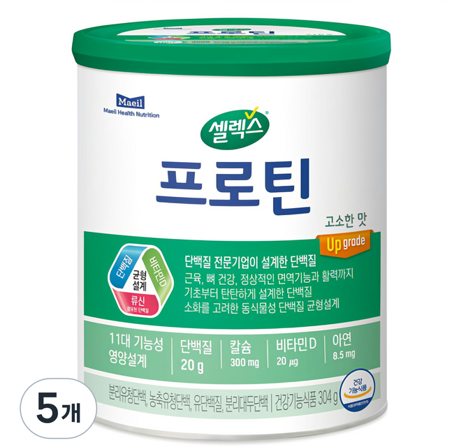 Maeil 蛋白粉 醇香風味, 5罐, 304g