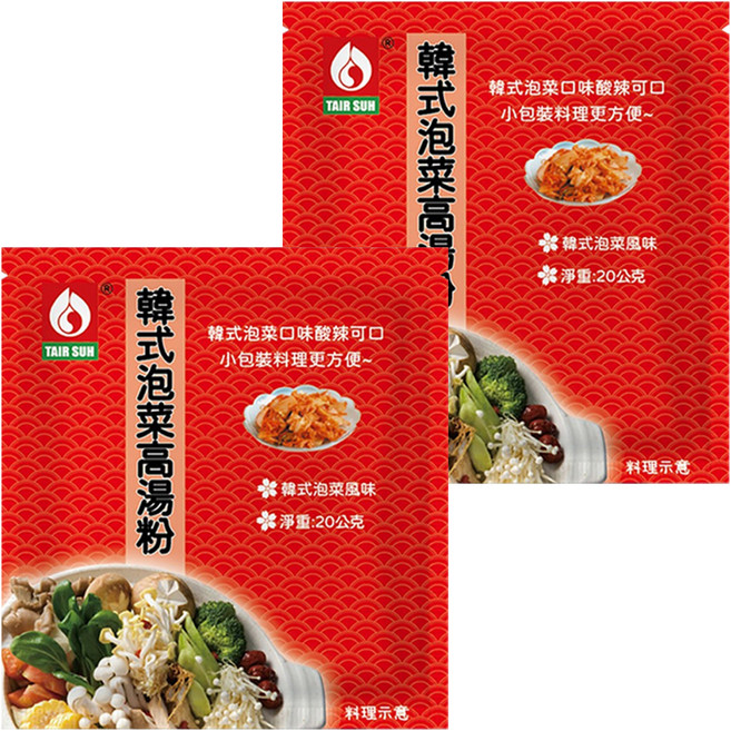台塑餐飲 韓式泡菜高湯粉, 20g, 2包