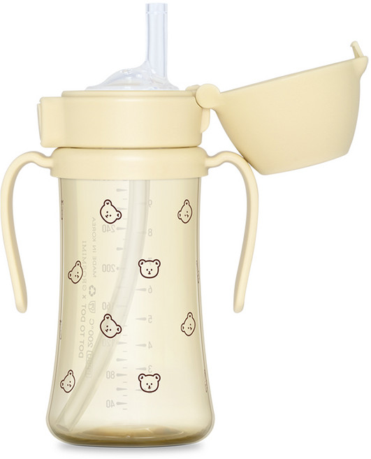 그로미미 PPSU 유아용 빨대컵, 300ml, 1개, 버터