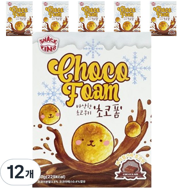 스낵킹 초코폼, 12개, 40g
