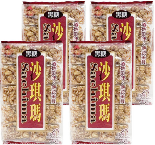 KUN SAKI 崑崎 黑糖沙琪瑪, 200g, 4袋