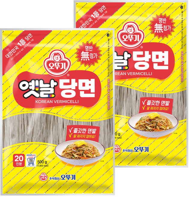 오뚜기 옛날 당면, 500g, 2개