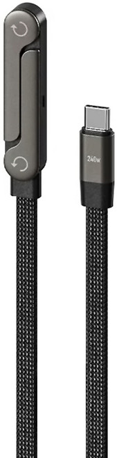 Basemo 倍魔 折疊支架編織數據線 240W, 黑色, 1個, 150cm