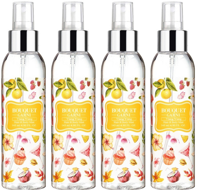 부케가르니 바디미스트 일랑일랑, 145ml, 4개