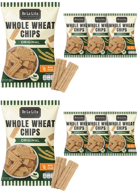 데라리타 통밀칩 오리지널, 30g, 8개