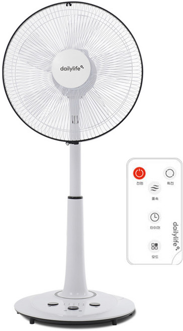 델라이프 5엽 초미풍 발터치 리모컨 선풍기, DF-14FT