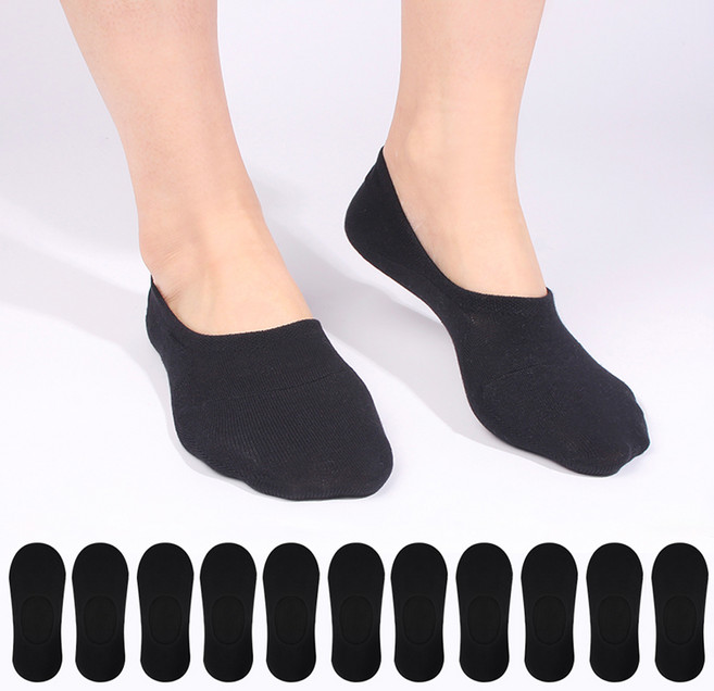 Doobalro 女性用前腳掌加固隱形襪 實用型 12雙