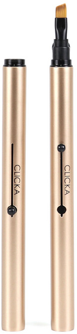 클리카 오토캡 메이크업 아이브로우브러쉬 LM502, 1개, 샴페인골드