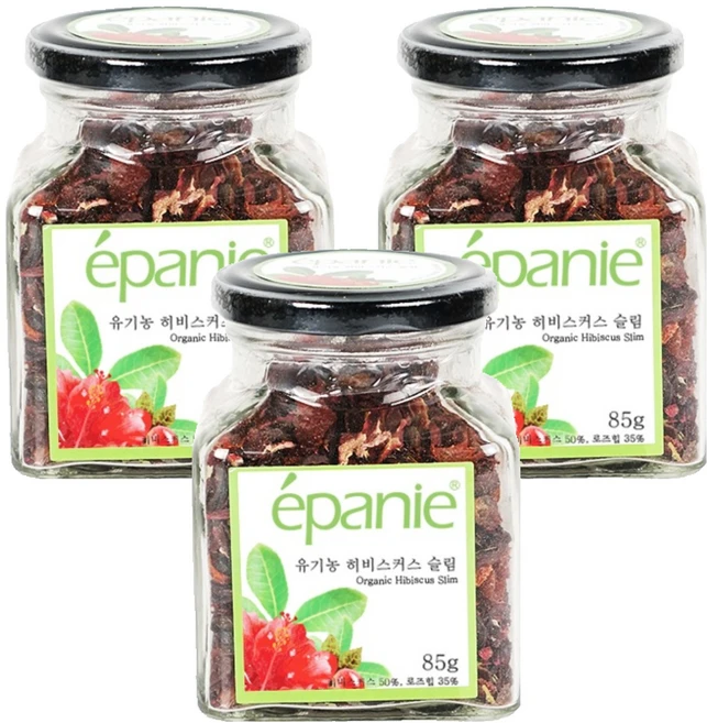 에빠니 유기농 히비스커스 슬림 침출차, 85g, 3개, 1개입 - 쿠팡