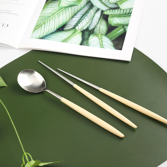 Bogen Novia Nature 沙田餐具套組, 香草, 勺子+筷子, 1組
