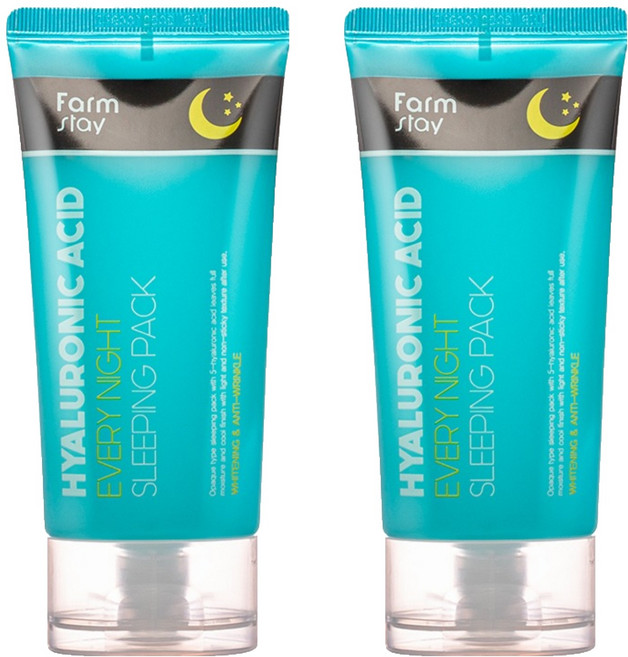 팜스테이 히아루론산 에브리 나이트 슬리핑 팩, 2개, 120ml