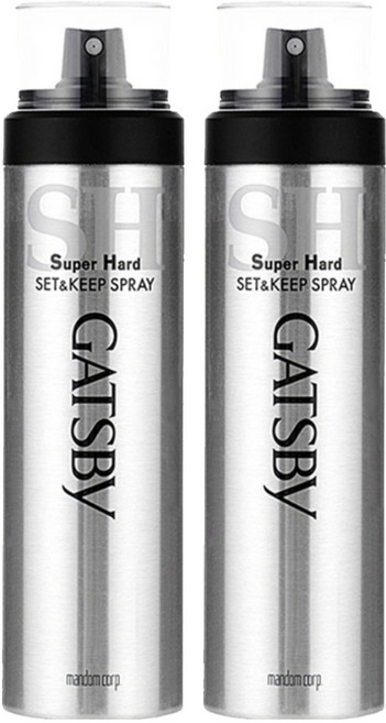 갸스비 셋&킵 슈퍼하드 헤어스프레이, 263ml, 2개
