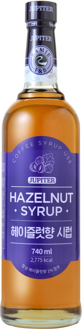 쥬피터 헤이즐럿향 시럽, 740ml, 1개입, 1개