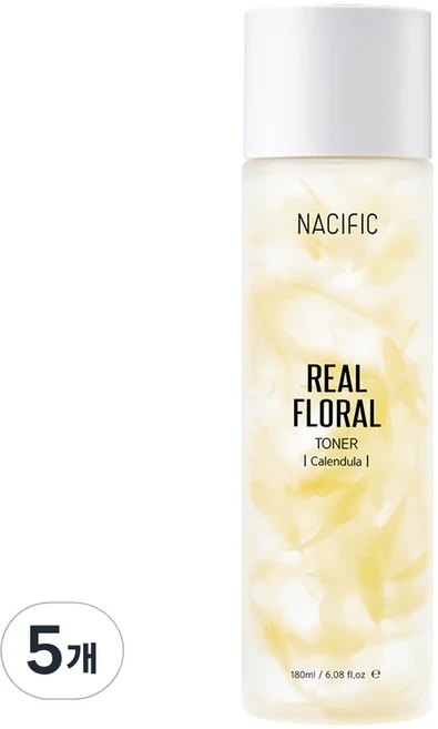 네시픽 리얼 플로럴 토너 카렌둘라, 180ml, 5개 - 쿠팡