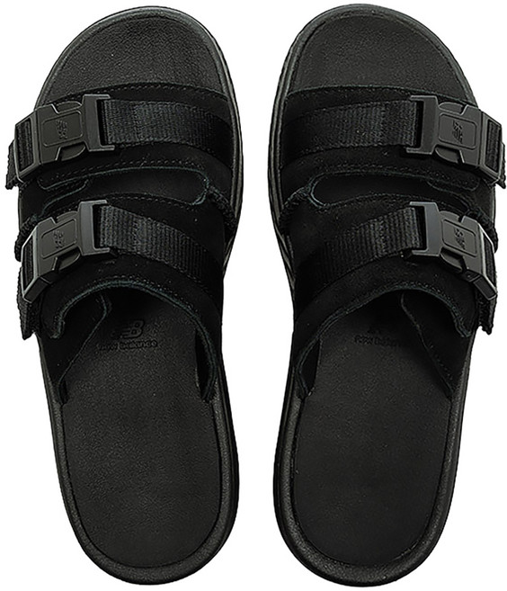 New Balance 女款 601 B楦拖鞋 SWAUTLA1, 黑色, 22cm