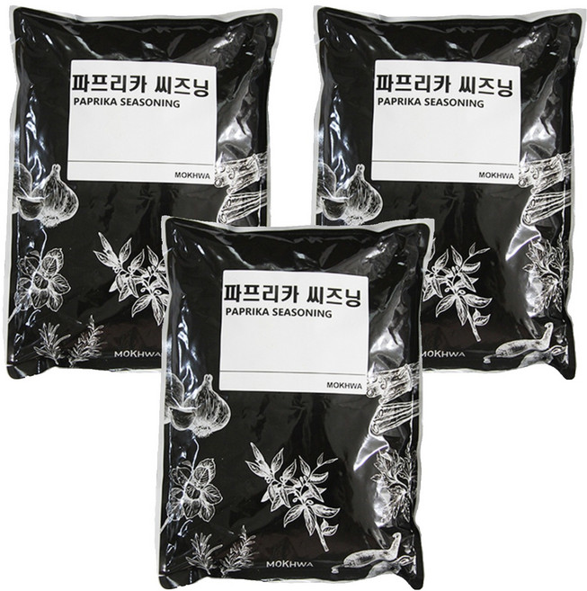 딜리셔스마켓 파프리카시즈닝 향신료, 1kg, 3개