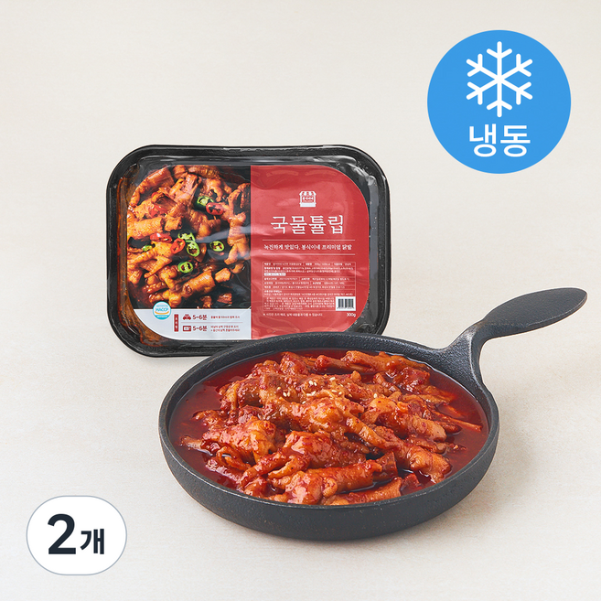 봉식이네 녹진한 국물 튤립 닭발 (냉동), 300g, 2개