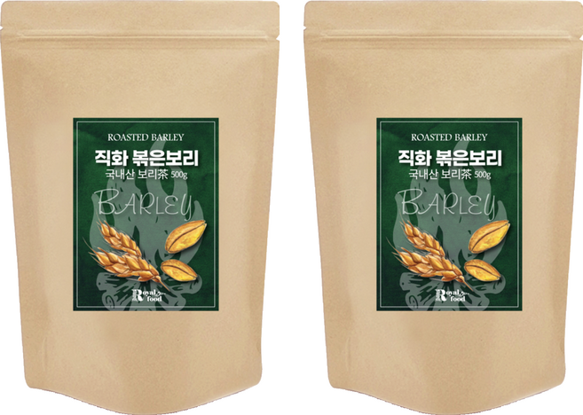 로얄푸드 직화볶음 아기 보리차, 500g, 2개, 1개입