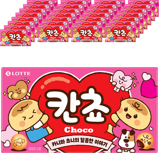 롯데웰푸드 칸쵸 초코, 54g, 32개