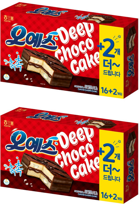 해태제과 오예스 16 + 2, 540g, 2개