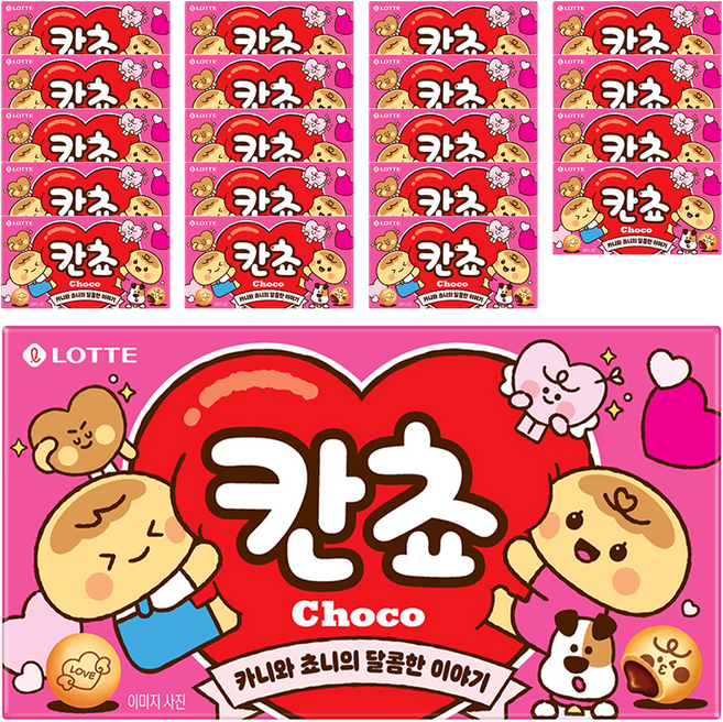 롯데웰푸드 칸쵸 초코, 54g, 20개