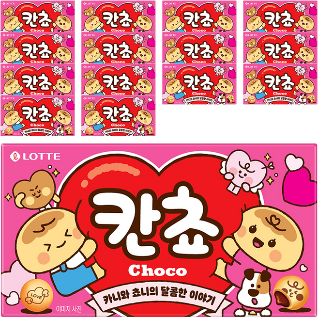롯데웰푸드 칸쵸 초코, 54g, 15개