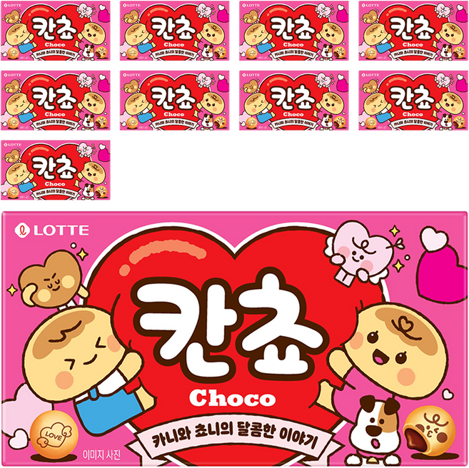 롯데웰푸드 칸쵸 초코, 54g, 10개