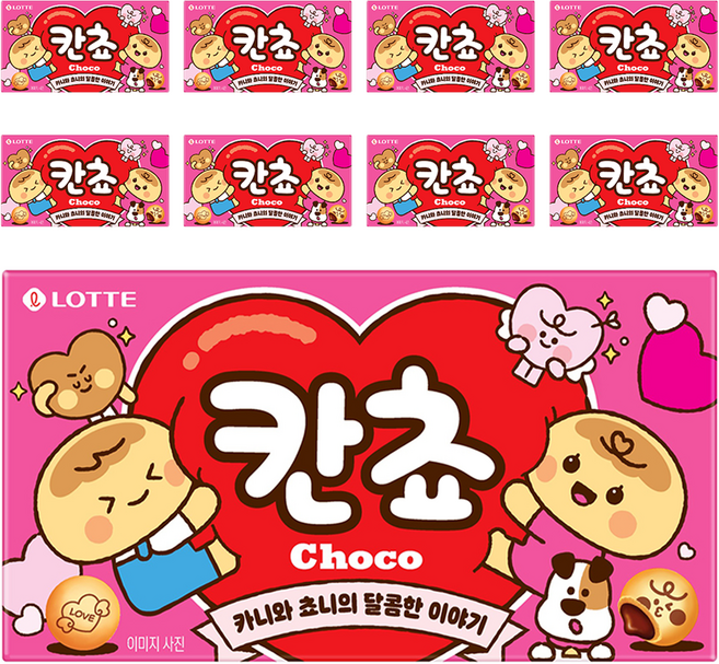 롯데웰푸드 칸쵸 초코, 54g, 9개