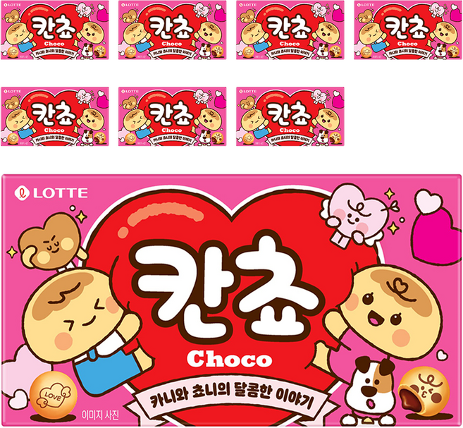 롯데웰푸드 칸쵸 초코, 54g, 8개