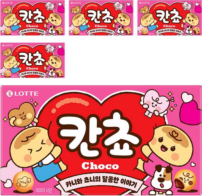 롯데웰푸드 칸쵸 초코, 54g, 5개