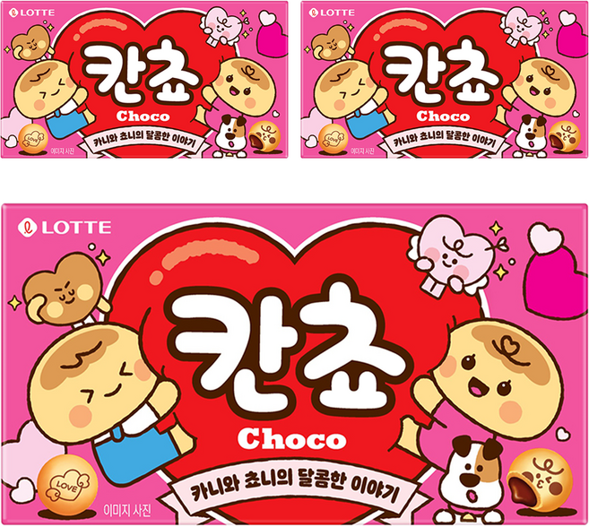 롯데웰푸드 칸쵸 초코, 54g, 3개