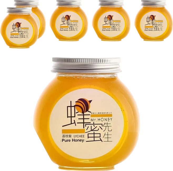 Mr.HONEY 蜂蜜先生 荔枝蜜, 240g, 6罐