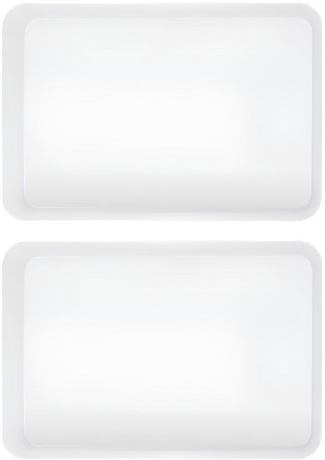 구디푸디 공간맞춤 칸막이 서랍정리함, 반투명 화이트, 2개