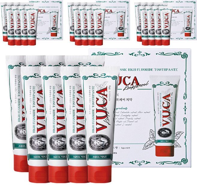 뷰카 클래식 고불소 구취케어 치약, 110g, 32개