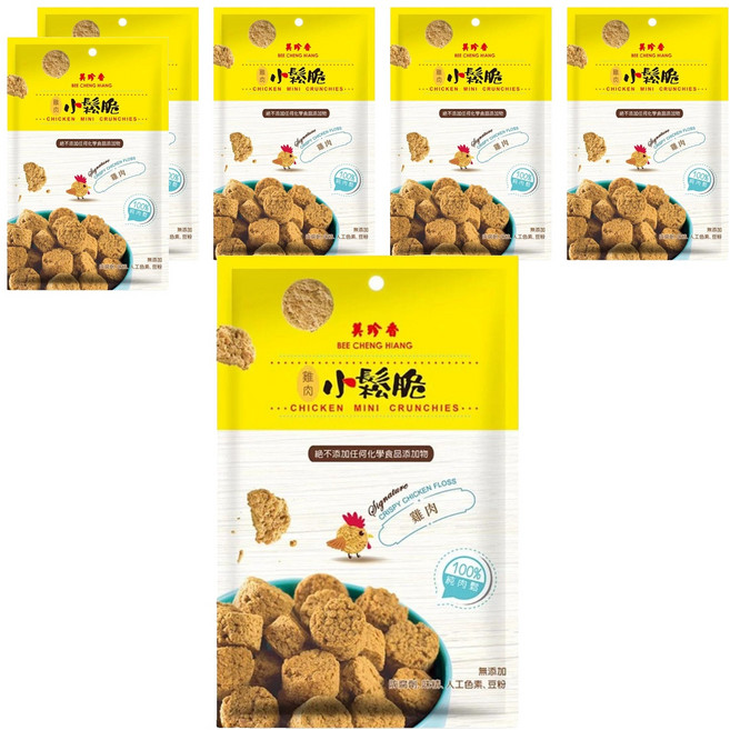 Bee Cheng Hiang 美珍香 雞肉小鬆脆, 60g, 6個