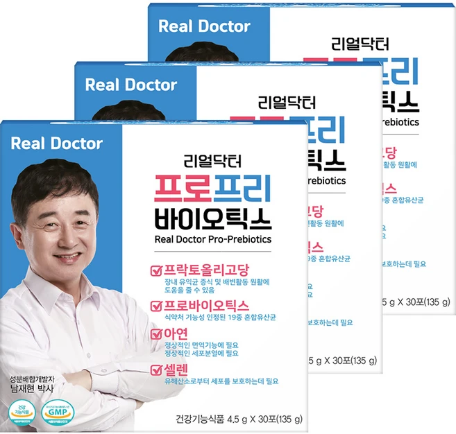 리얼닥터 프로프리 바이오틱스, 135g, 3개 - 쿠팡