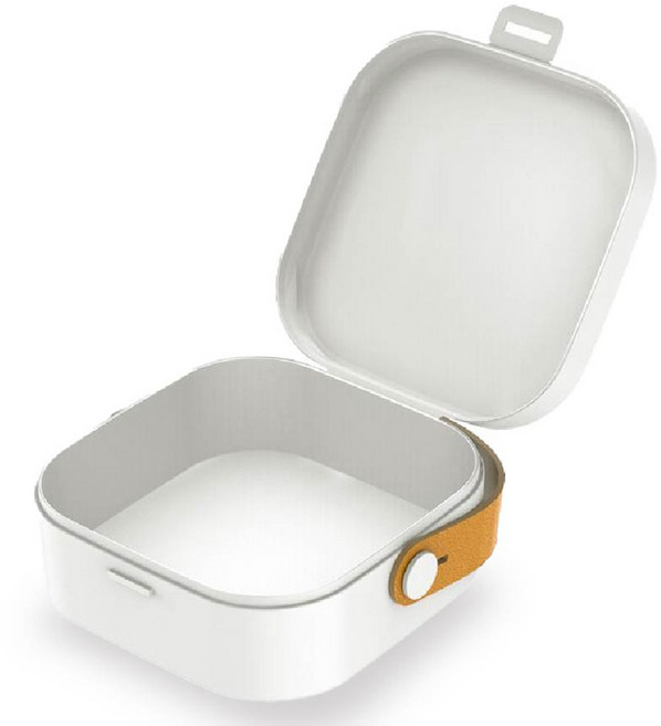 이건픽 다용도 휴대용 이어폰 엑세서리 수납 케이스, 미니박스, 화이트, 1개