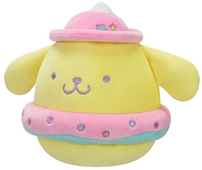 KELLYTOY 軟軟棉寶 Sanrio夢幻甜點系列 隨機款式 3歲以上, 顏色隨機, 1個, 20.3cm