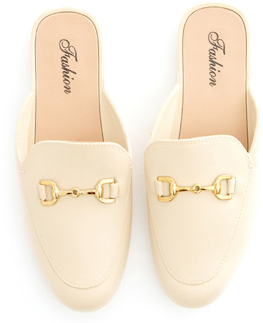 엘쏘 여성용 베이직 버클 뮬 샌들